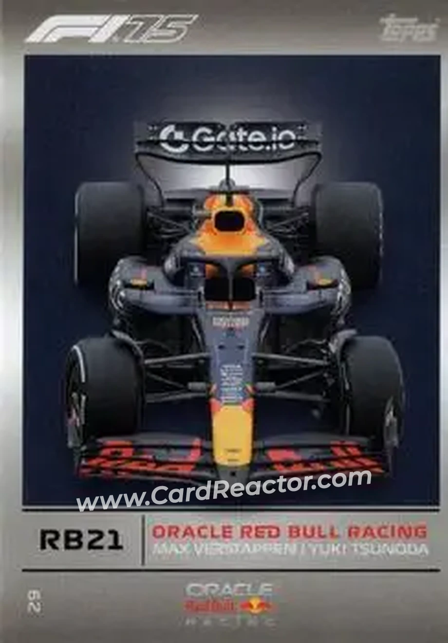 2025 Topps Turbo Attax F1 #29 - Oracle Red Bull Racing - Oracle Red Bull Racing - Front