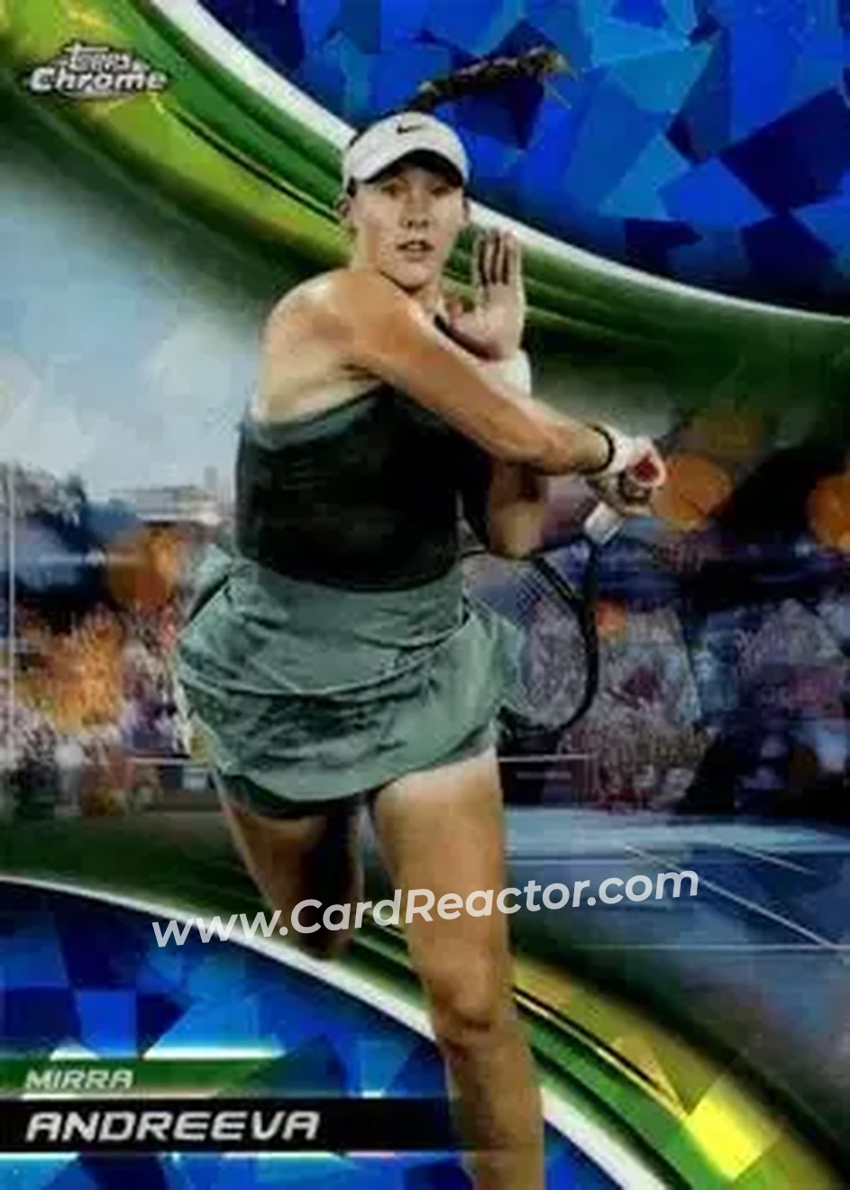 2025 Topps Chrome Sapphire Edition #27 - Mirra Andreeva - Front