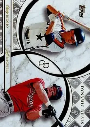 2024 Topps Dynamic Duals #11 - Craig Biggio - Jeff Bagwell - Houston Astros - Houston Astros