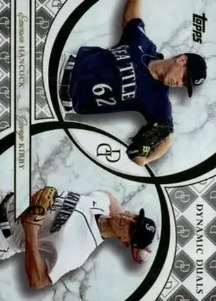 2024 Topps Dynamic Duals #13 - Emerson Hancock - George Kirby - Seattle Mariners - Seattle Mariners