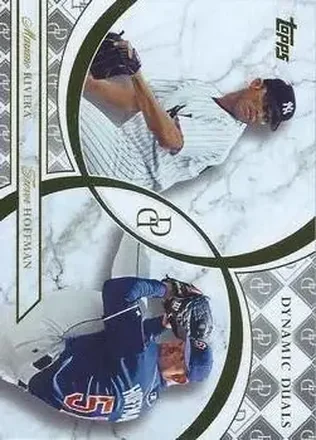2024 Topps Dynamic Duals #14 - Mariano Rivera - Trevor Hoffman - New York Yankees - San Diego Padres