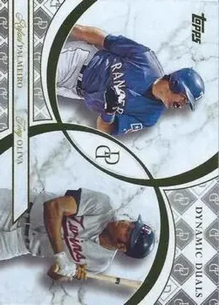 2024 Topps Dynamic Duals #19 - Rafael Palmeiro - Tony Oliva - Texas Rangers - Minnesota Twins