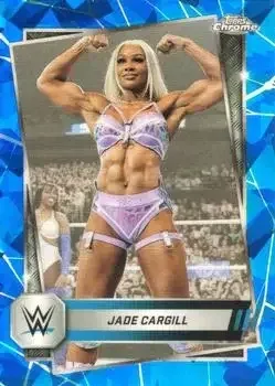 2025 Topps Chrome Sapphire Edition WWE feature card