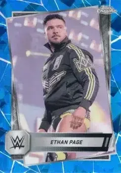 2025 Topps Chrome Sapphire Edition WWE feature card