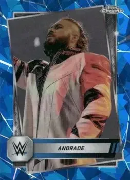 2025 Topps Chrome Sapphire Edition WWE feature card