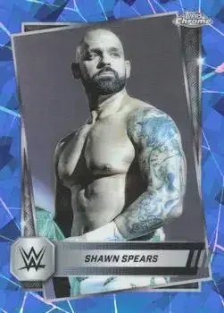 2025 Topps Chrome Sapphire Edition WWE feature card