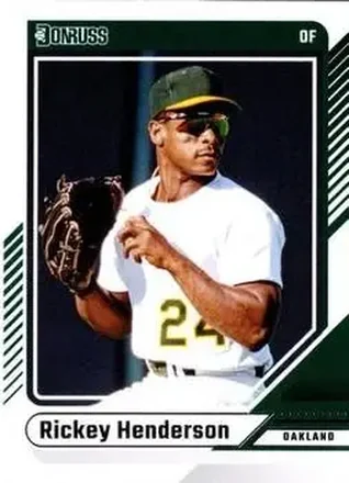 2024 Donruss #25 - Rickey Henderson - Oakland Athletics