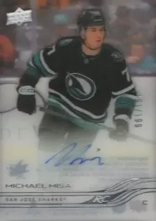 2025-26 Upper Deck Clear Cut #CC-MI - Michael Misa - San Jose Sharks