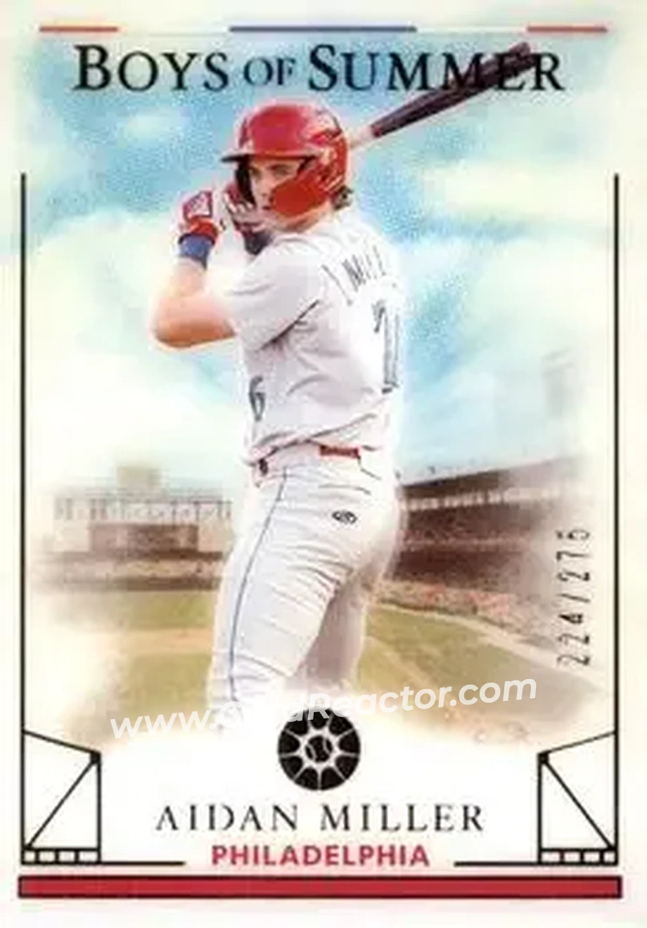 2024 Panini Boys of Summer #22 - Aidan Miller - Philadelphia Phillies - Front
