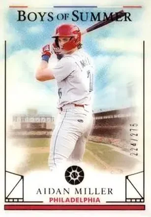 2024 Panini Boys of Summer #22 - Aidan Miller - Philadelphia Phillies