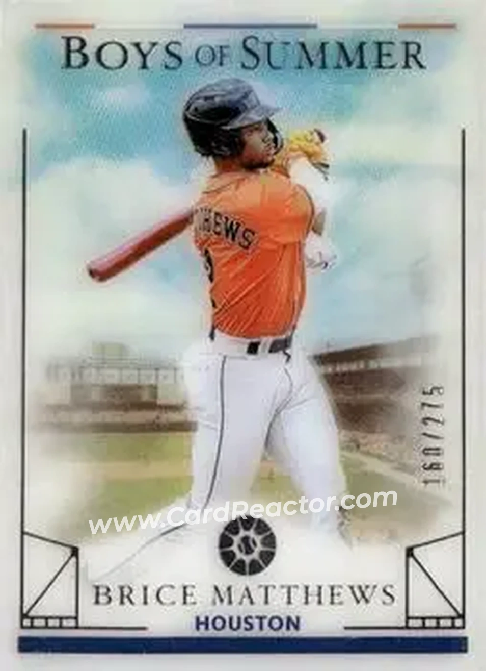 2024 Panini Boys of Summer #27 - Brice Matthews - Houston Astros - Front 2024 Panini Boys of Summer #27 - Brice Matthews - Houston Astros - Front