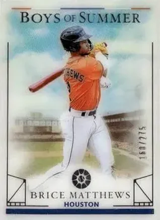 2024 Panini Boys of Summer #27 - Brice Matthews - Houston Astros