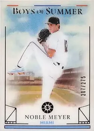 2024 Panini Boys of Summer #30 - Noble Meyer - Miami Marlins