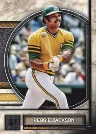 2025 Topps Museum Collection #62 - Reggie Jackson (b.1946 OF) - Oakland Athletics