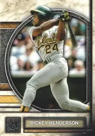 2025 Topps Museum Collection #70 - Rickey Henderson - Oakland Athletics
