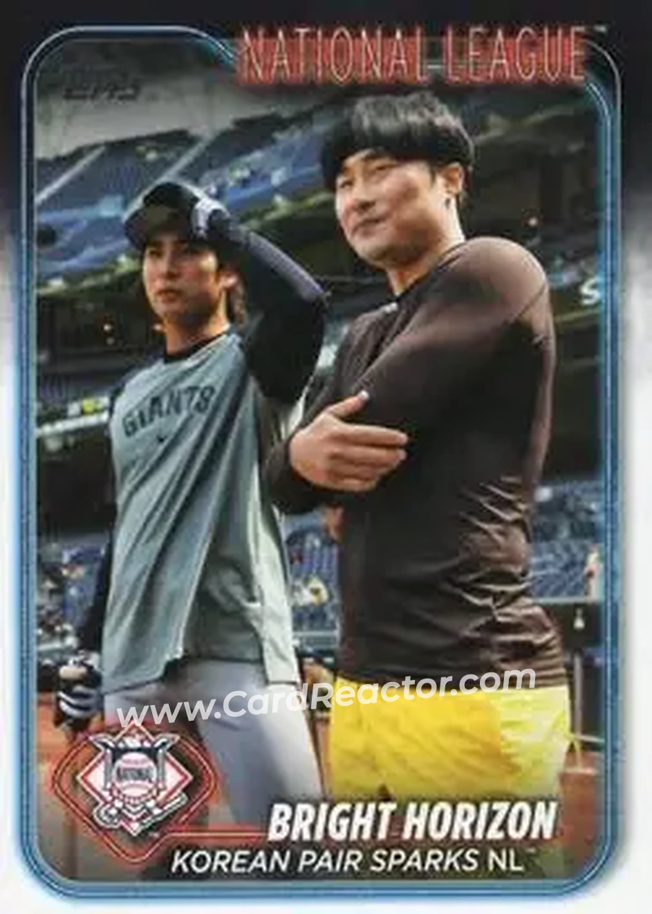 2024 Topps Update #US12 - Bright Horizon: Korean Pair Sparks NL (Ha-Seong Kim - Jung Hoo Lee) CC - San Diego Padres - San Francisco Giants - Front