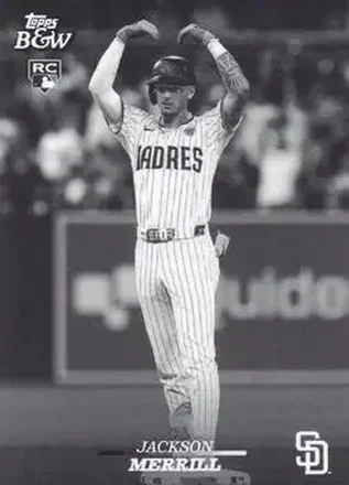 2024 Topps Black & White #25 - Jackson Merrill - San Diego Padres
