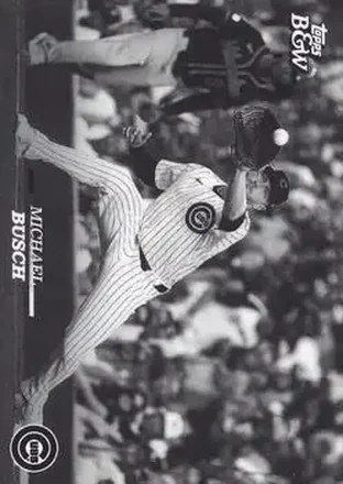 2024 Topps Black & White #27 - Michael Busch - Chicago Cubs