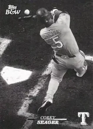 2024 Topps Black & White #28 - Corey Seager - Texas Rangers