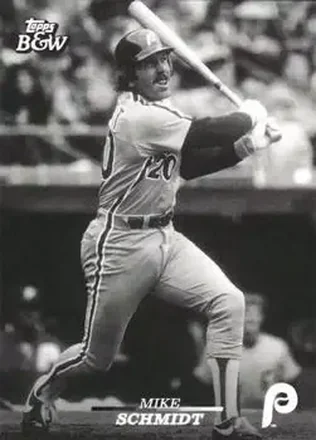 2024 Topps Black & White #30 - Mike Schmidt - Philadelphia Phillies