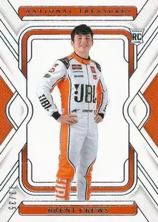 2025 Panini National Treasures #37 - Brent Crews - Tricon Garage