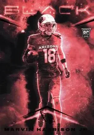 2024 Panini Black - Smokescreen #SM-MHJ - Marvin Harrison Jr. - Arizona Cardinals