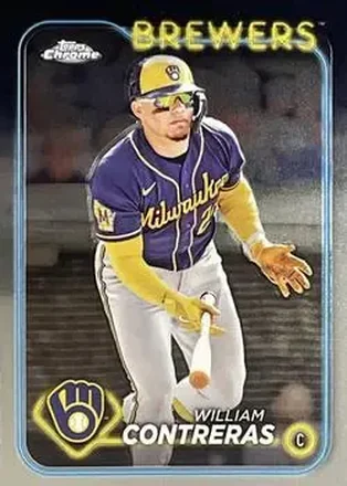 2024 Topps Chrome #24 - William Contreras - Milwaukee Brewers