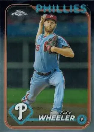 2024 Topps Chrome #25 - Zack Wheeler - Philadelphia Phillies