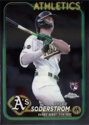 2024 Topps Chrome Update #USC22 - Tyler Soderstrom - Oakland Athletics