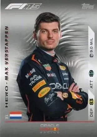 2025 Topps Turbo Attax F1 #31 - Max Verstappen - Oracle Red Bull Racing