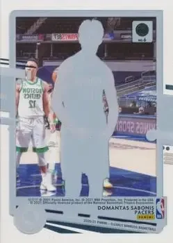 Back of Domantas Sabonis