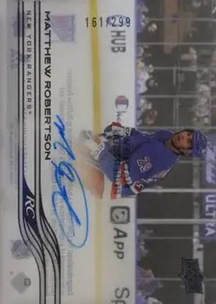 2025-26 Upper Deck Clear Cut #CC-RB - Matthew Robertson - New York Rangers