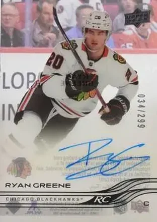 2025-26 Upper Deck Clear Cut #CC-RG - Ryan Greene - Chicago Blackhawks