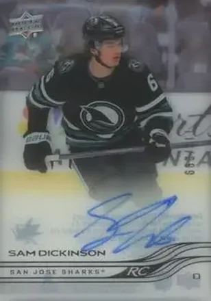 2025-26 Upper Deck Clear Cut #CC-SD - Sam Dickinson - San Jose Sharks