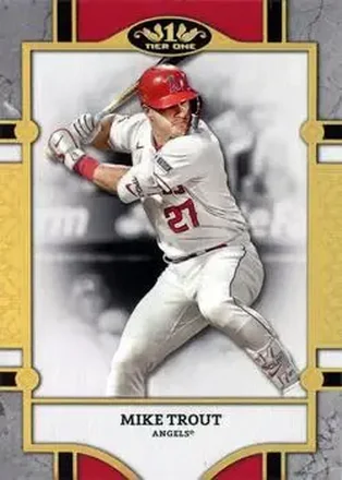 2024 Topps Tier One #27 - Mike Trout - Los Angeles Angels