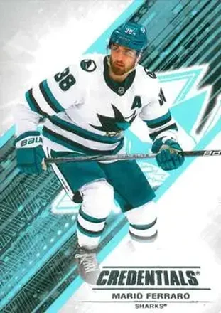 2024-25 Upper Deck Credentials #17 - Mario Ferraro - San Jose Sharks