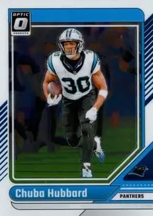2024 Donruss Optic #28 - Chuba Hubbard - Carolina Panthers