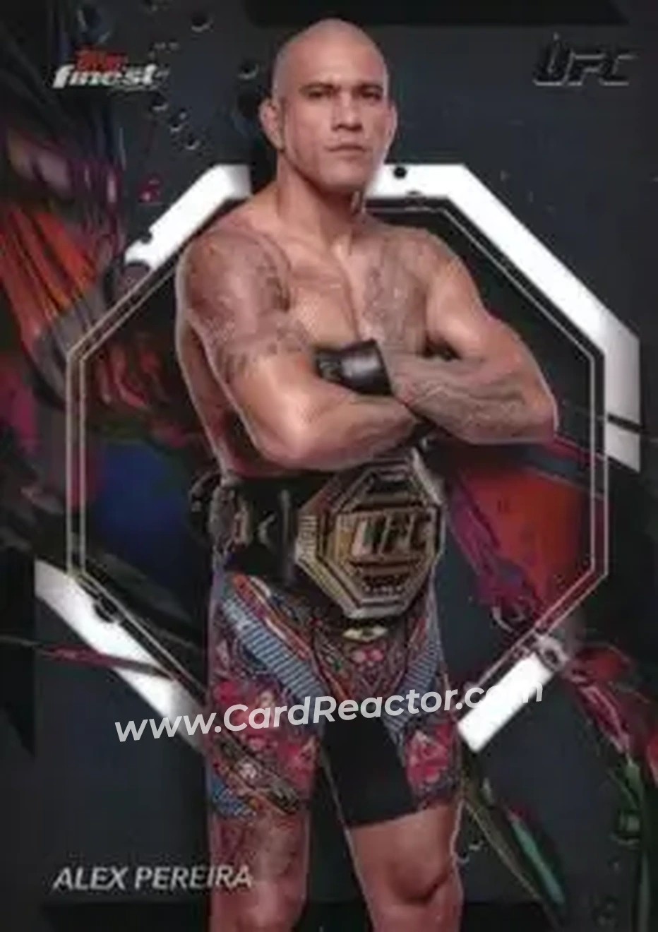 2024 Topps Finest UFC #12 - Alex Pereira - Front
