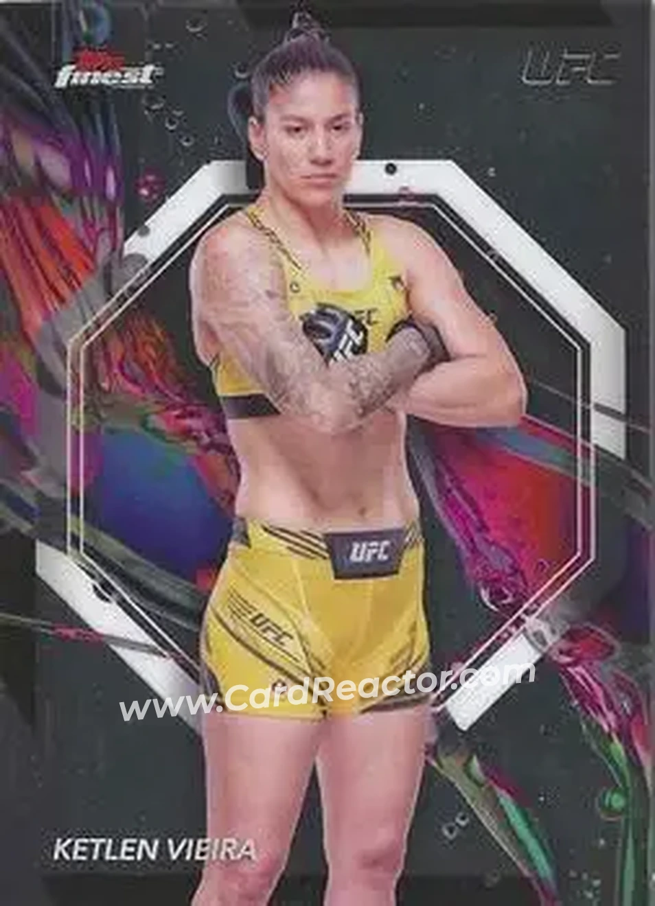 2024 Topps Finest UFC #15 - Ketlen Vieira - Front
