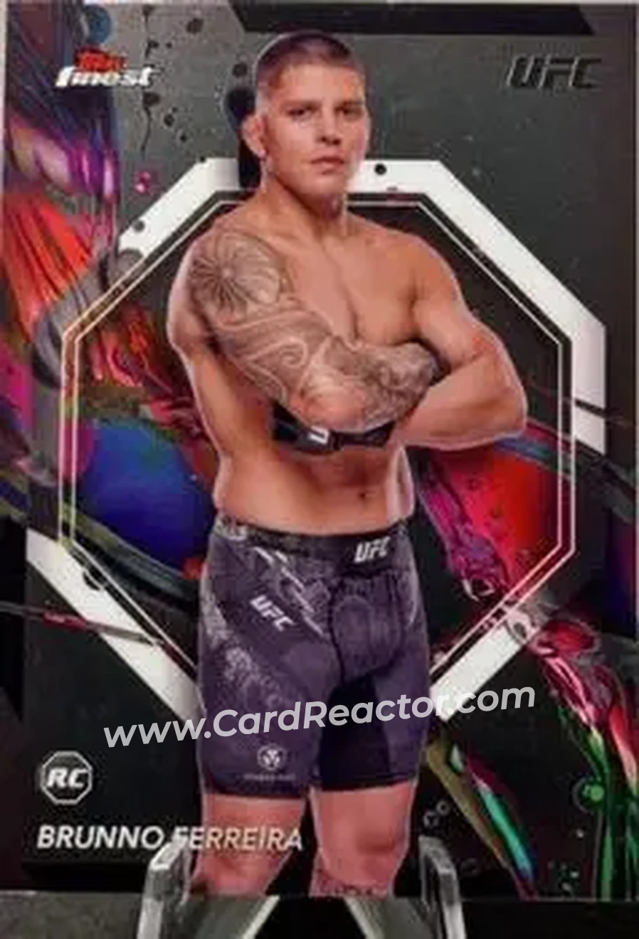 2024 Topps Finest UFC #16 - Brunno Ferreira - Front