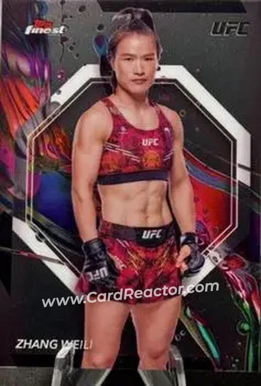 2024 Topps Finest UFC #17 - Zhang Weili - Front