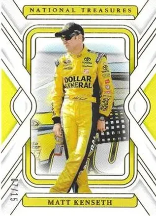 2025 Panini National Treasures - Gold #10 - Matt Kenseth - Joe Gibbs Racing