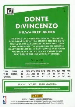 Back of Donte DiVincenzo