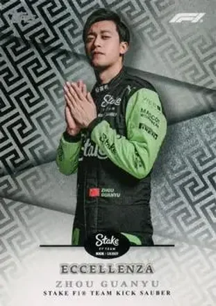 2024 Topps Eccellenza Formula 1 #NNO - Zhou Guanyu - Stake F1 Team KICK Sauber