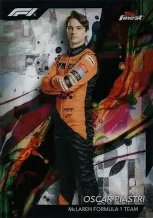 2024 Topps Finest Formula 1 #8 - Oscar Piastri - McLaren F1