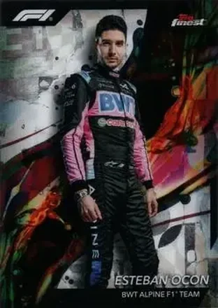 2024 Topps Finest Formula 1 #9 - Esteban Ocon - BWT Alpine F1 Team