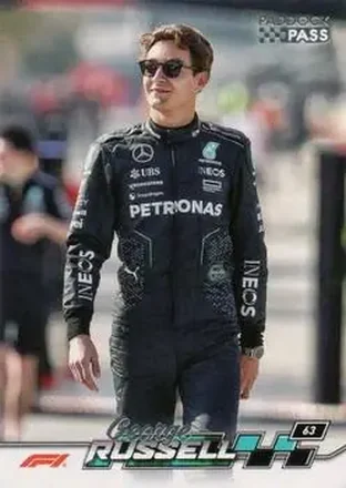 2024 Topps Paddock Pass Formula 1 #5a - George Russell - Mercedes-AMG Petronas Formula One Team