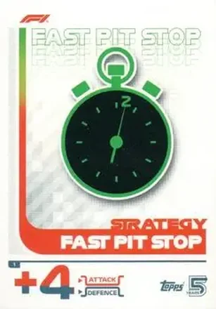2024 Topps Turbo Attax F1 #1 - Fast Pit Stop