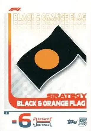 2024 Topps Turbo Attax F1 #8 - Black & Orange Flag