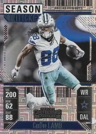 2024 Panini Contenders #26 - CeeDee Lamb - Dallas Cowboys
